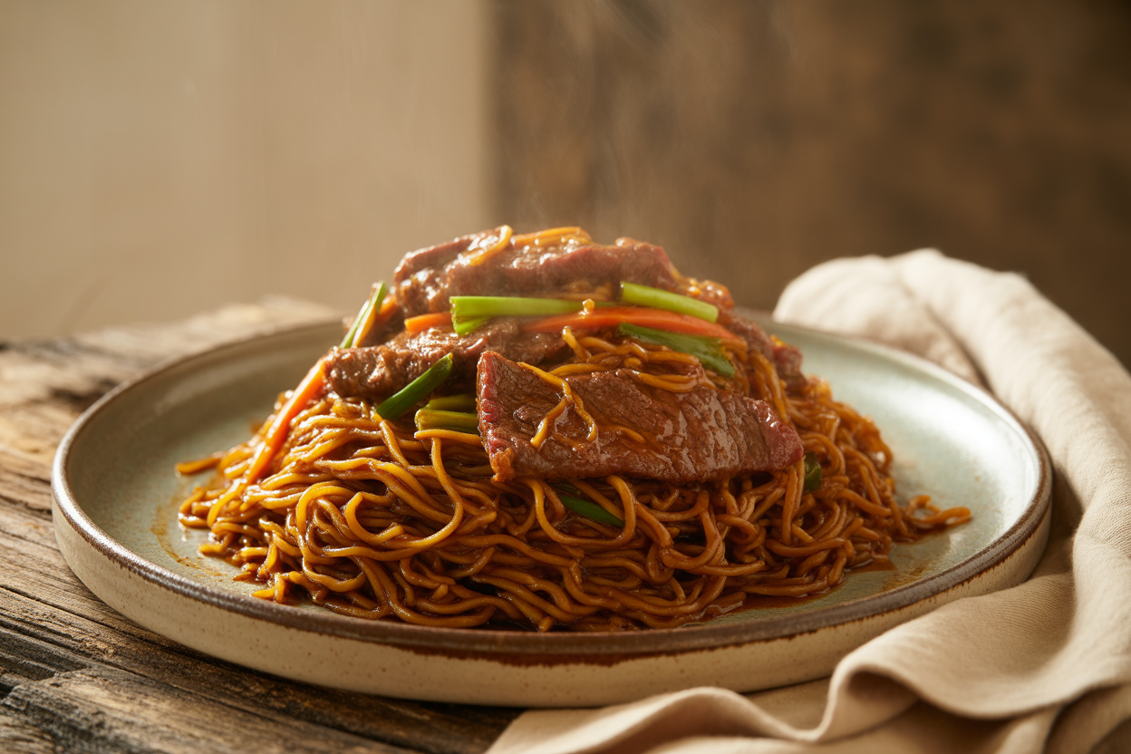 Bami goreng au bœuf