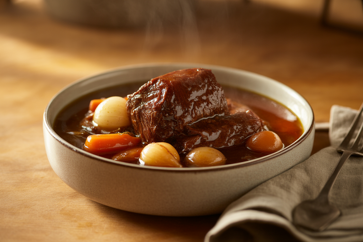 Boeuf braisé à la cocotte-minute