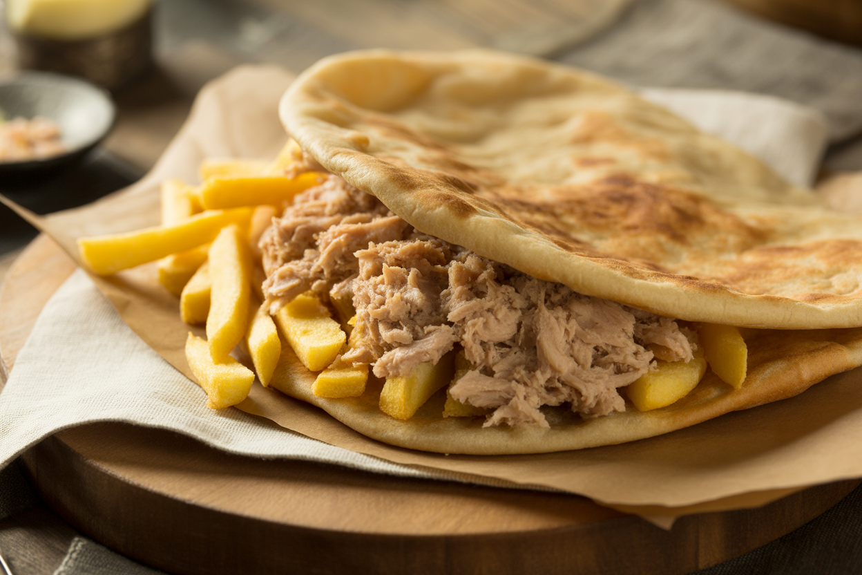 Chapati tunisien farci