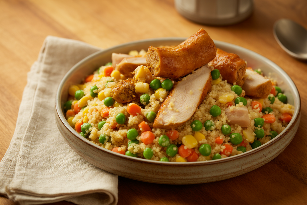 Couscous aux légumes surgelés au Cookeo