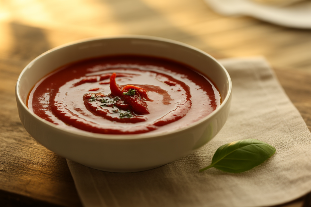 Crème de poivron rouge