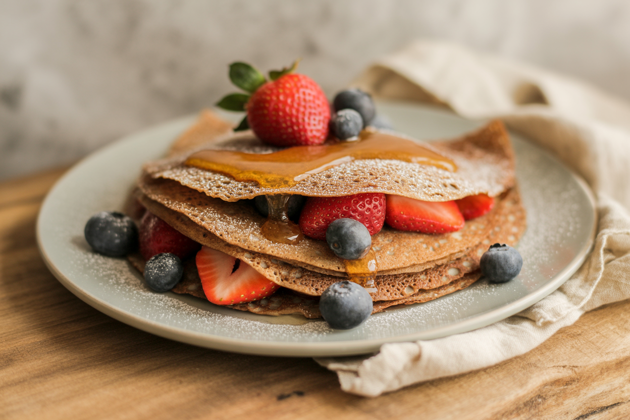 Crêpes sans gluten au sarrasin