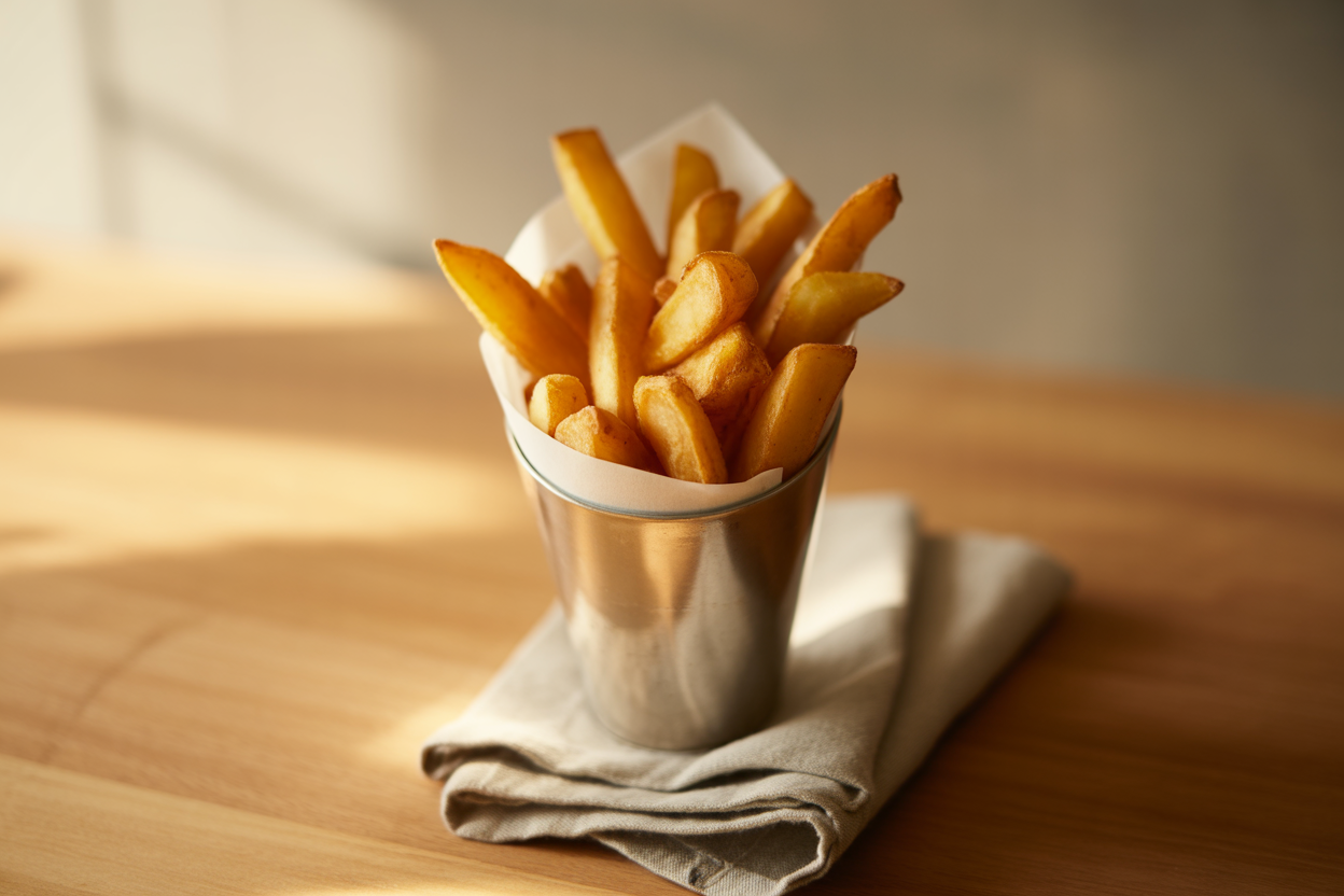 Frites maison à la végétaline