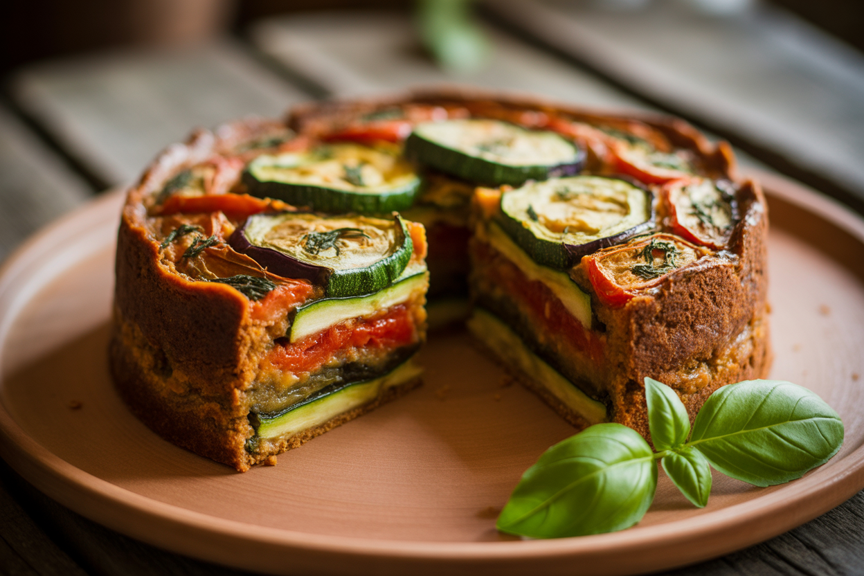 Gâteau aux légumes d'été