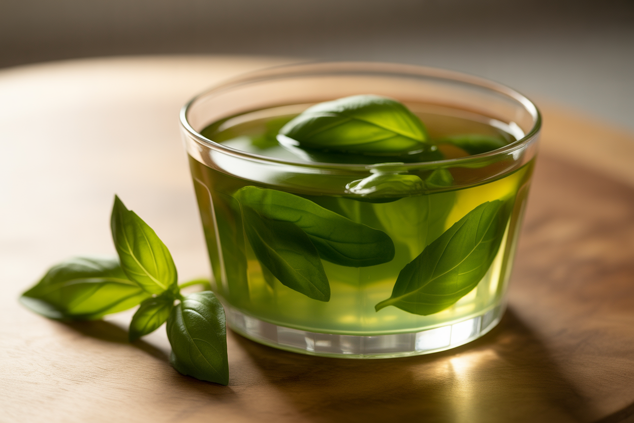 Gelée au basilic frais