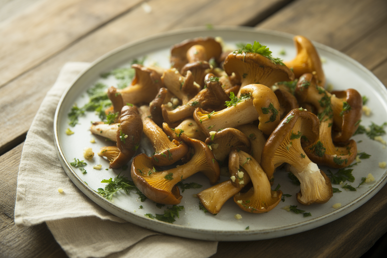 Girolles persillées