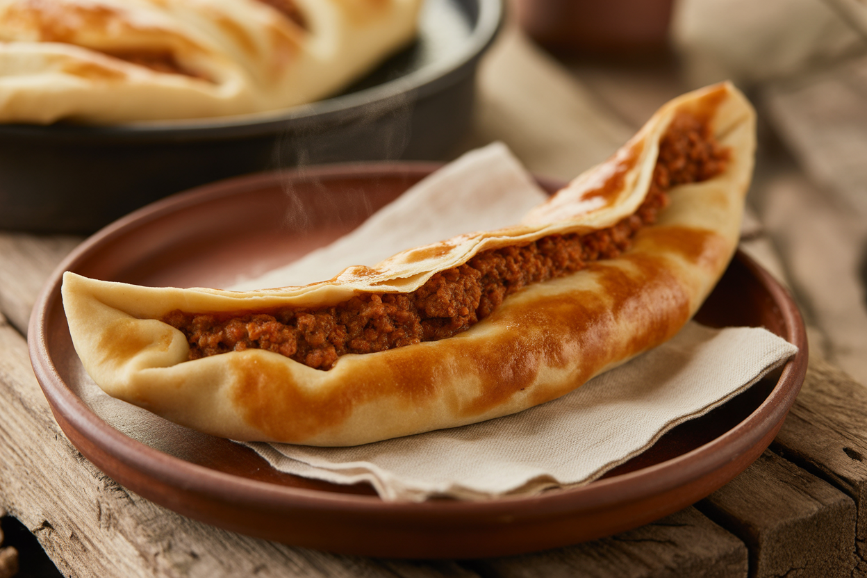 Gözleme turque à la viande