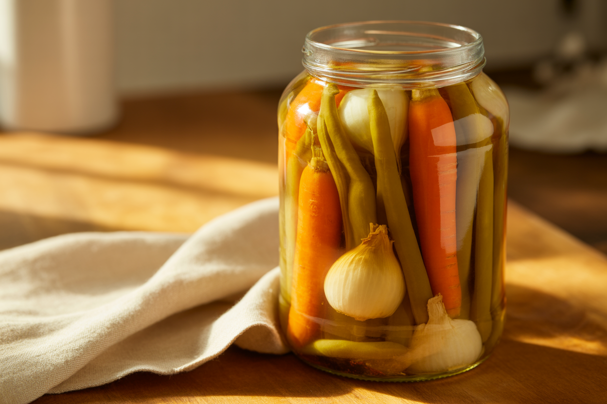 Légumes marinés au vinaigre