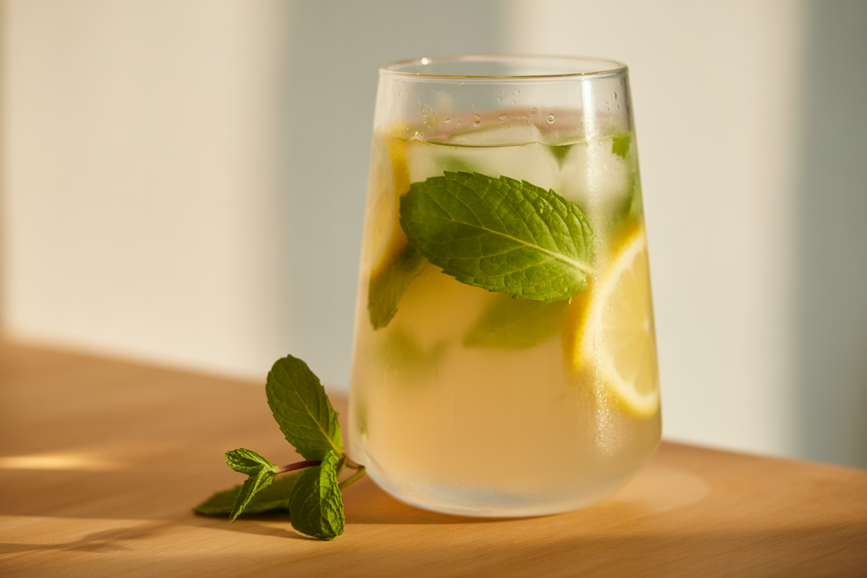 Limonade à la menthe fraîche