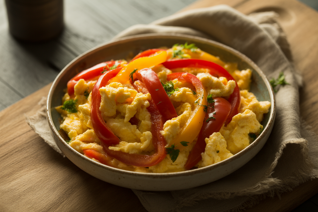 Menemen turc aux poivrons et tomates