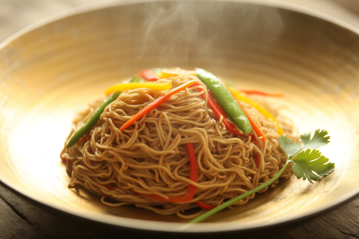 Nouilles chinoises sautées aux légumes