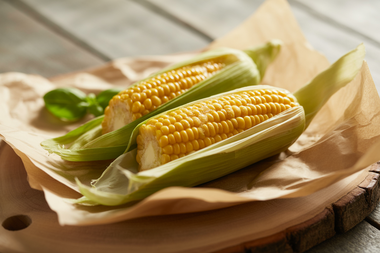 Papillotes de maïs au four