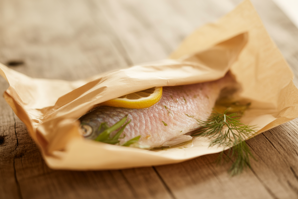 Papillotes de truite au barbecue