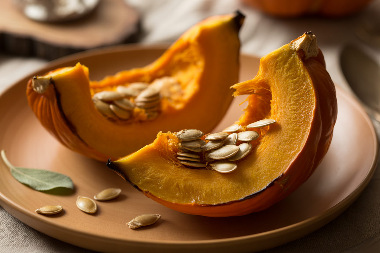 Potimarron rôti au four