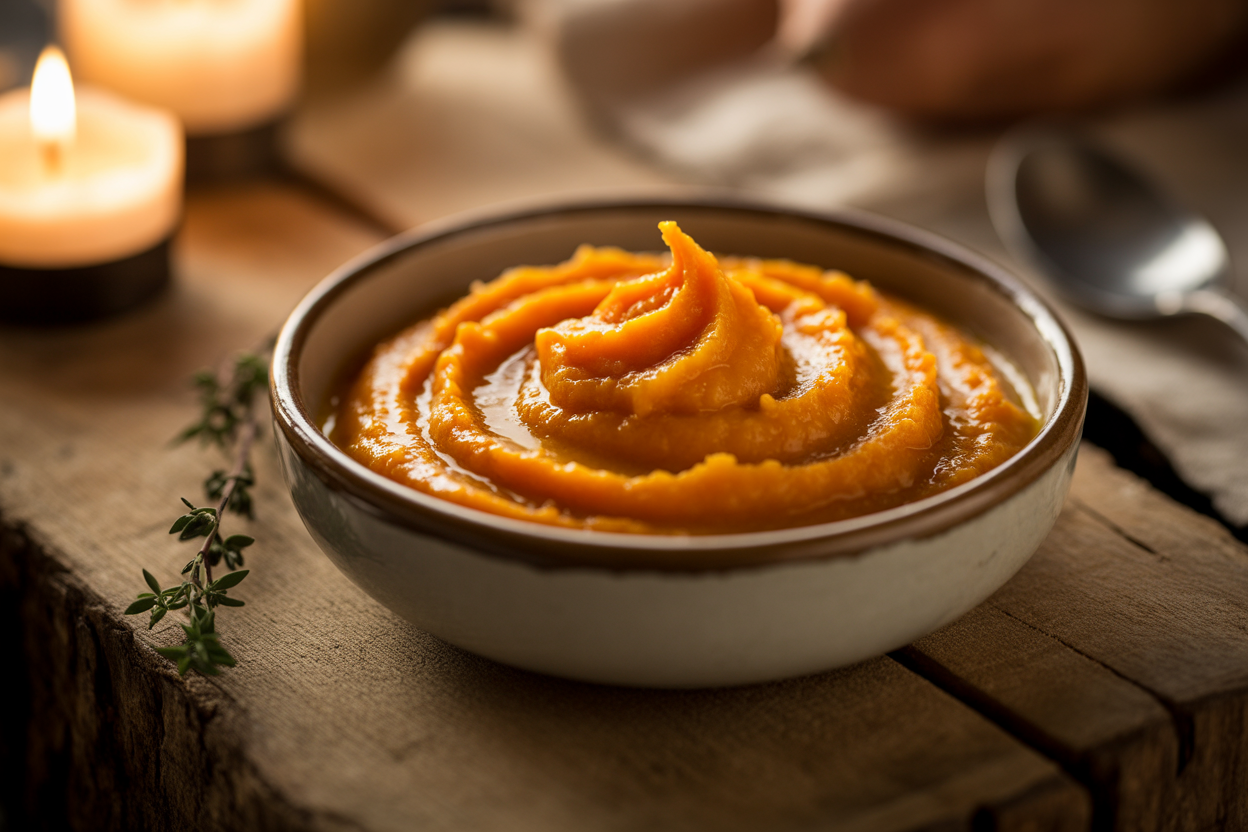Purée de patates douces au Cookeo