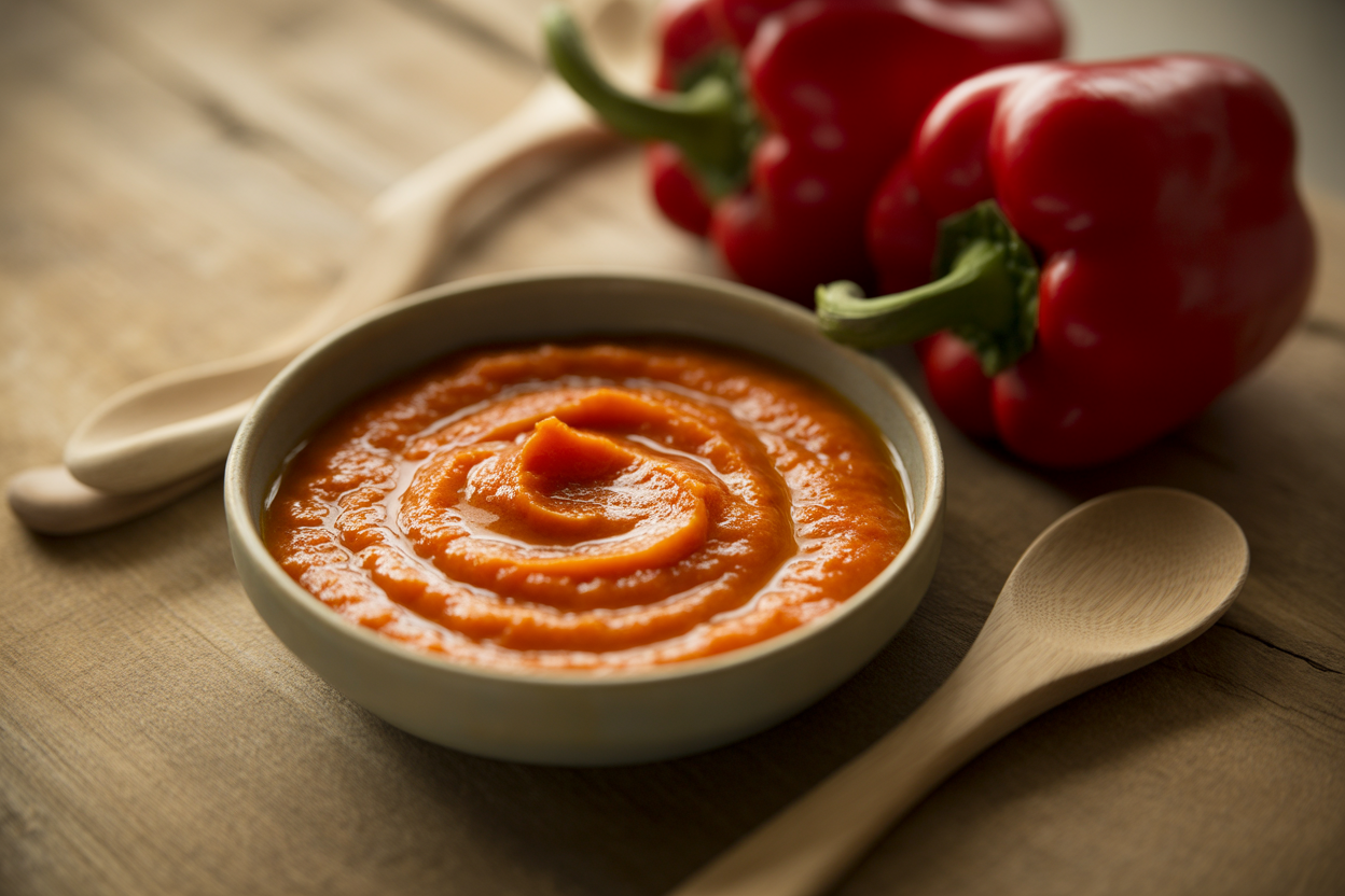 Purée de poivron pour bébé