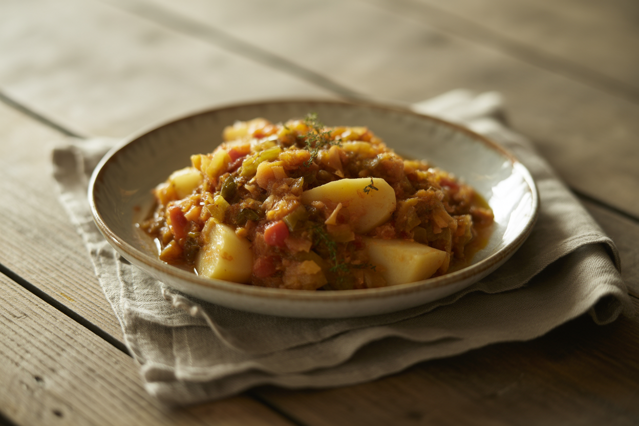 Ragoût de pommes de terre aux légumes