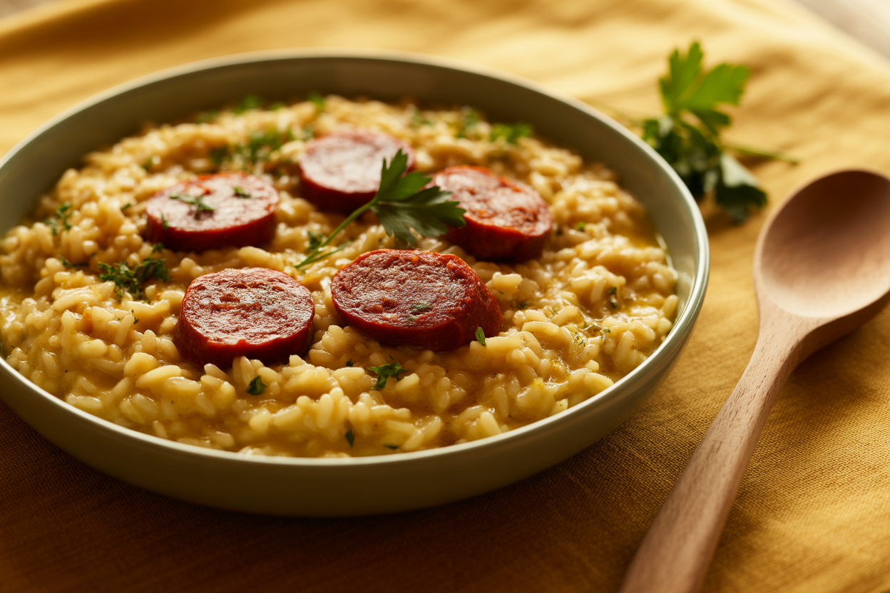 Risotto au chorizo