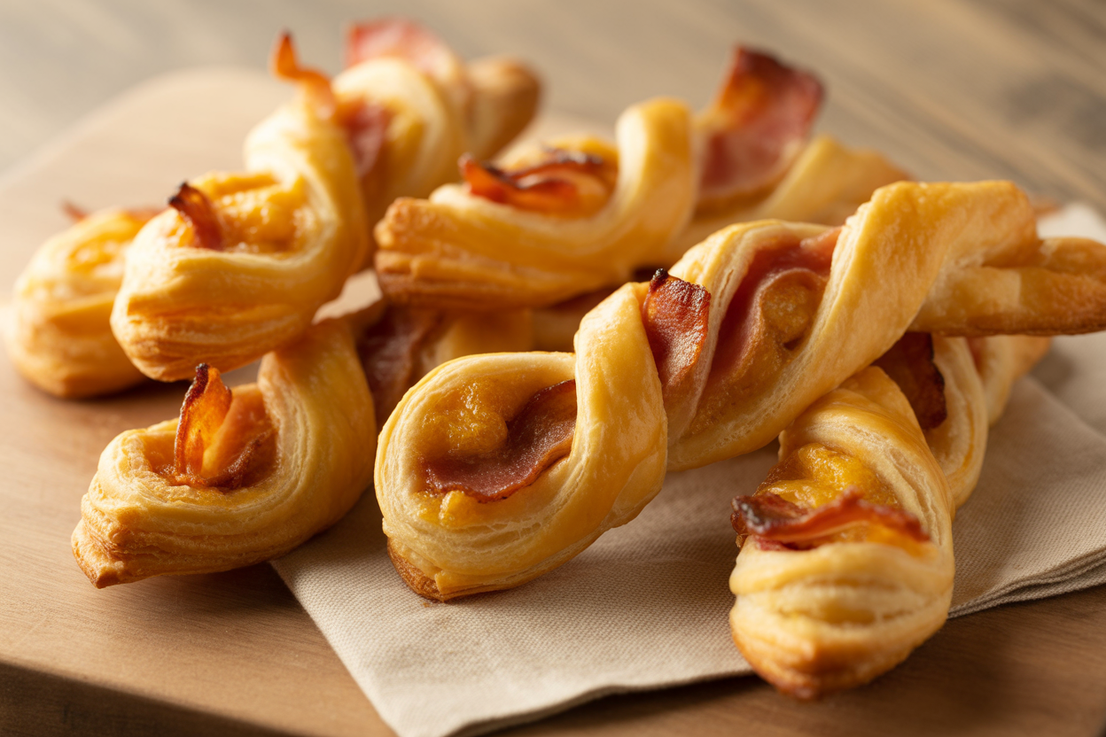 Torsades au bacon et fromage